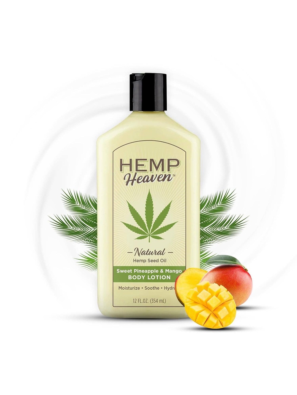 12oz Hemp Seed Oil Body Lotion - Sweet Pineapple & Mango